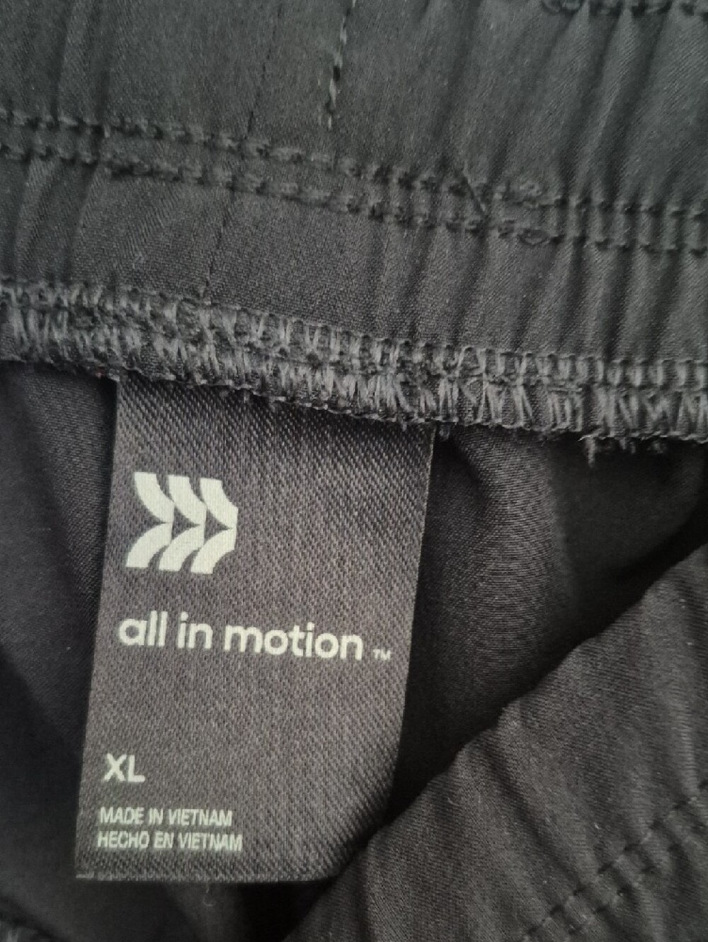 all in motion Black Elastic Waist Drawstring Active Pants - Picture 2 of 6